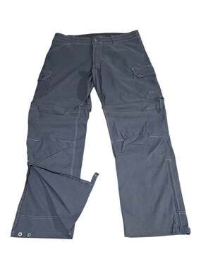 KÜHL Renegade Convertible Hiking Pants Cargo Charcoal Grey 34x30